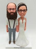 Custom Custom wedding cake topper with big beard Custom Custom wedding cake topper with big beard