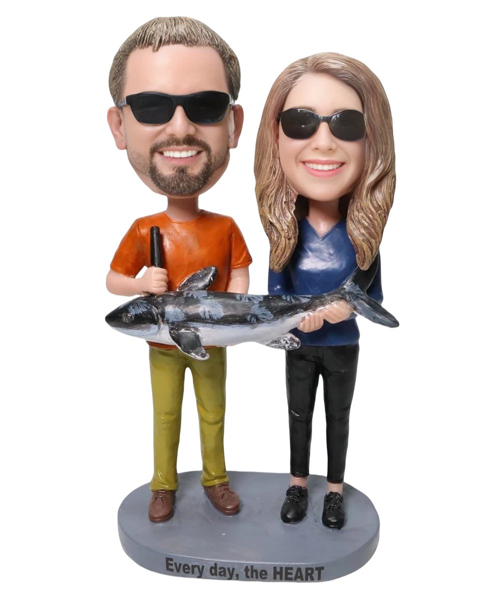 Custom Unique Gifts For Fishing Couple Custom Cake Toppers For Parents
