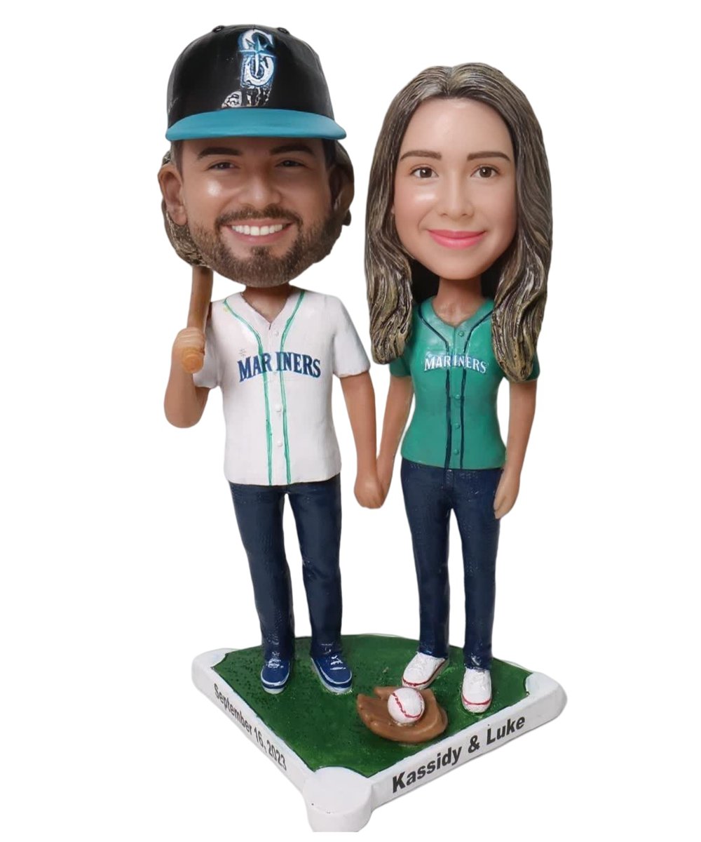 Custom Unique Couple Gifts For Baseball Fans Custom Figurines For Parents