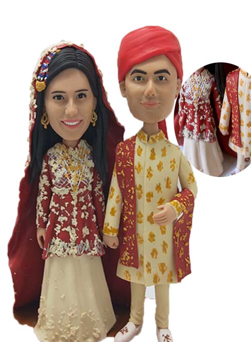 Custom Wedding Cake Topper Indian