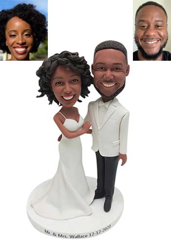 Custom wedding cake toppers from your photo