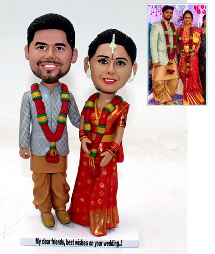 Custom Custom wedding cake topper Indian couple