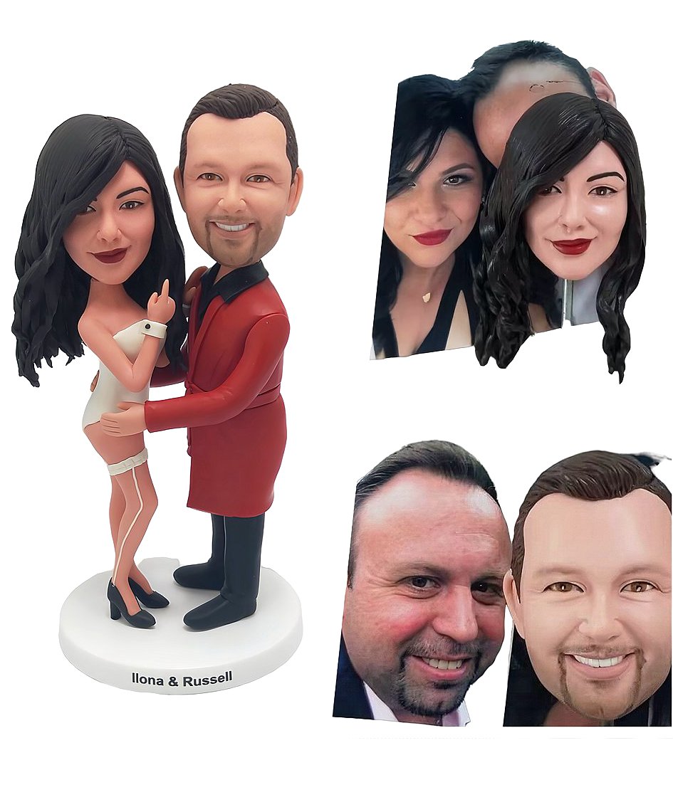 Cool Weeding cake toppers personalized sexy bride playboy groom