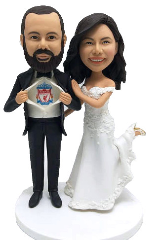 Custom Cake Topper for Wedding Superhero Groom