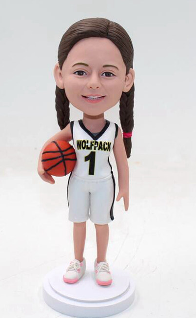 Custom basketball girl cake topper- for daughter