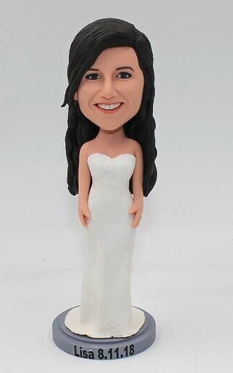 Custom bobbleheads for bride