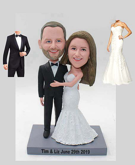 Custom Custom wedding cake topper bride and groom