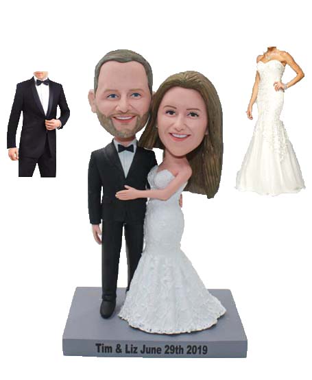 Custom wedding cake topper made from your own photos