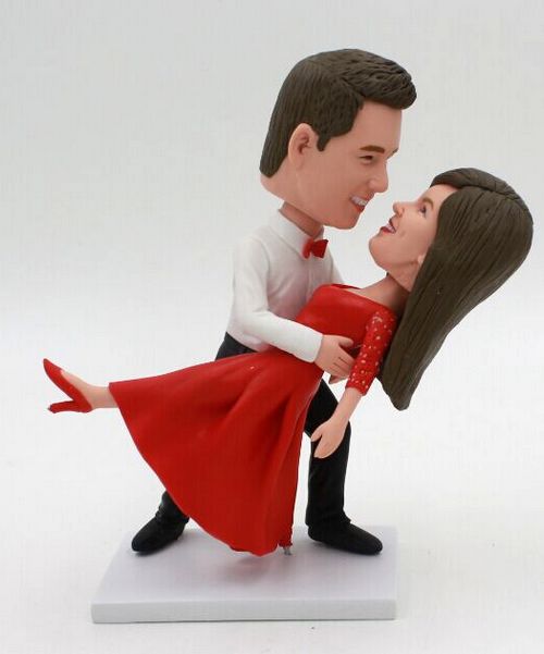 Aniversary wedding cake topper Dancing