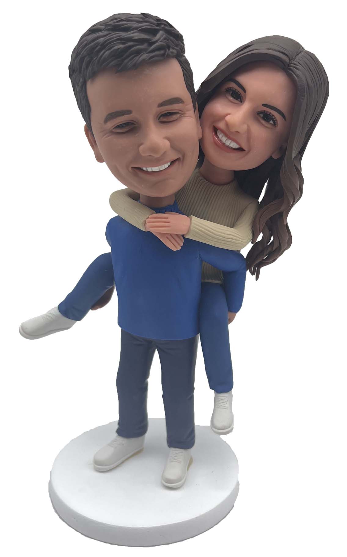 Custom cake topper personalize wedding figurines groom carrying bride