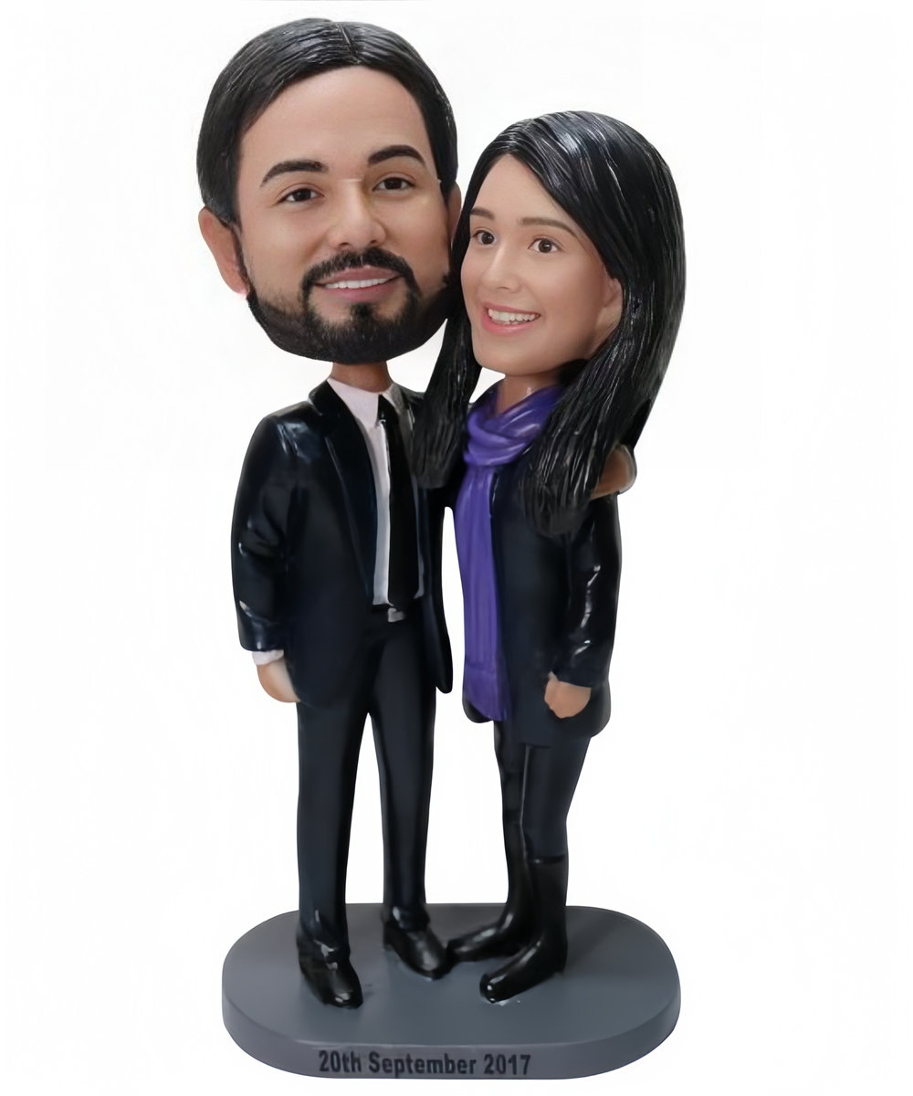 Custom Create Couple Cake Toppers Figurines Sweet Couple Gifts