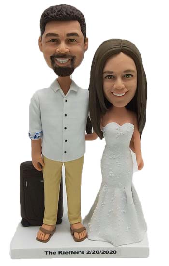 Custom Bride and Groom Cake Toppers