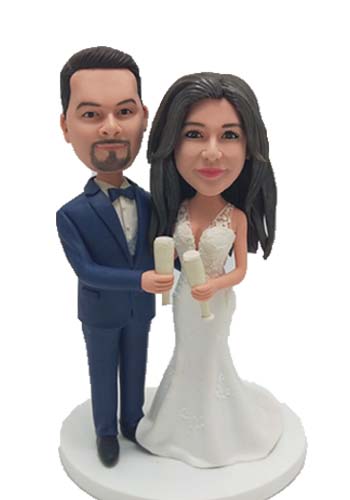Custom Mkae your own cake topper with champagne cheers