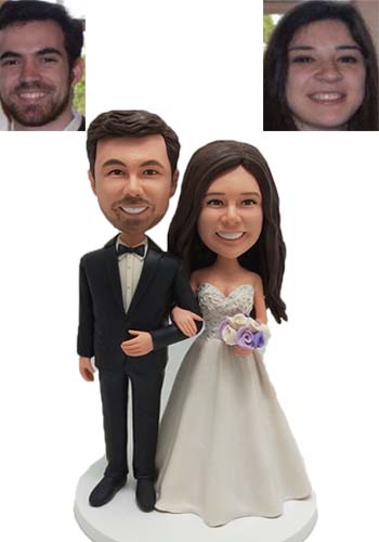 Custom wedding cake toppers Figurines Personalized