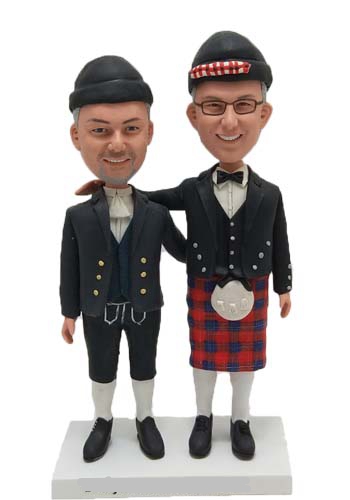 Custom wedding cake topper for 2 grooms or 2 brides