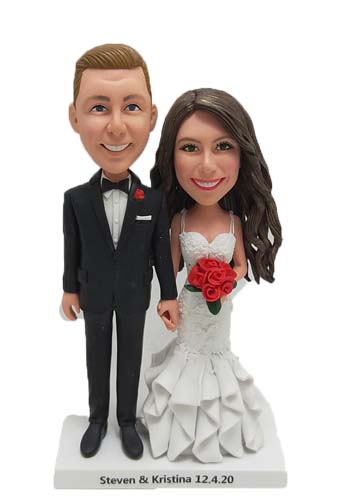 Custom Groom and Bride Cake Topper Classical