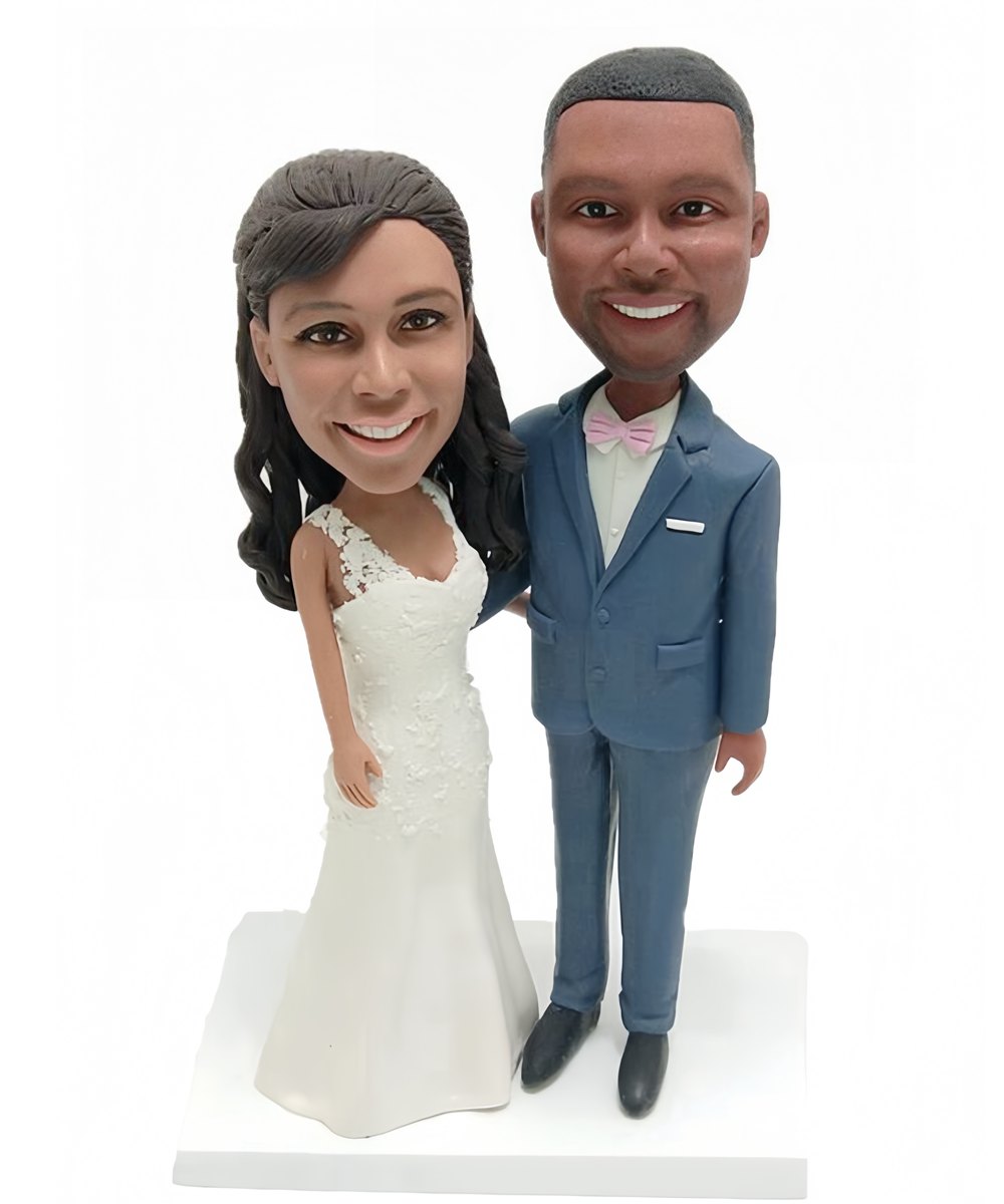 Personalized wedding cake toppers figurines create from your own photo