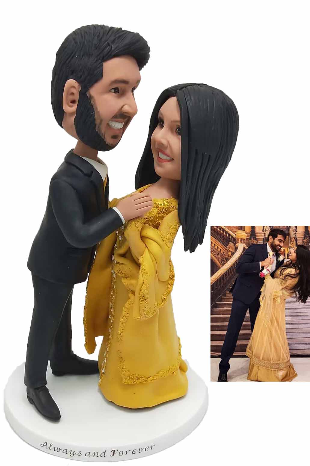 Custom cake topper Indian Wedding cake toppers figurine cake toppers