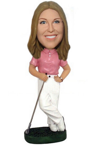 Female golfer Birthday Cake Toppers