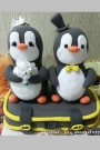 Custom Wedding cake toppers Birds on a journey