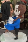 Custom Fully customized cartoon engagement cake toppers