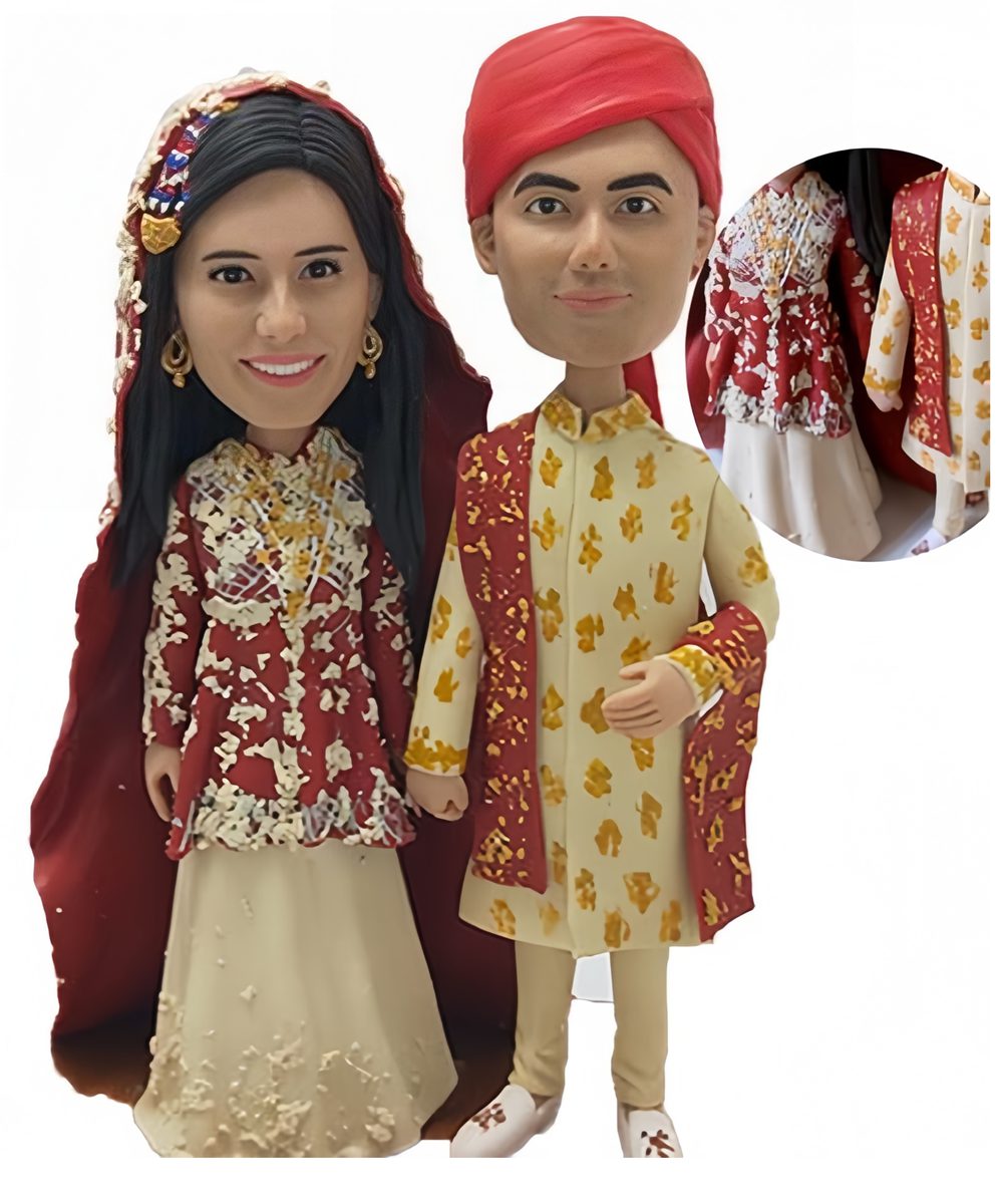 Custom Wedding Cake Topper Indian
